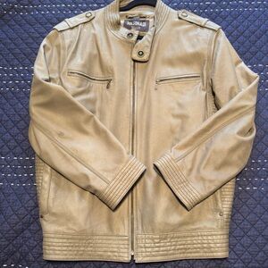 Men's Tan Bomber Jacket by Sonoma